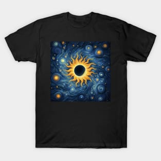 Solar Eclipse Texas Artistic T-Shirt